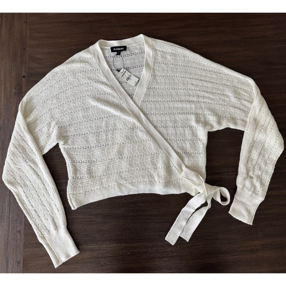 EXPRESS ballet Wrap Cardigan Knit Sweater NWT